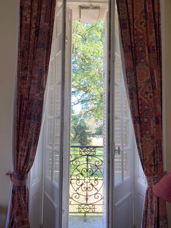 Salleron Suite window view from the Chateau de Cervolet